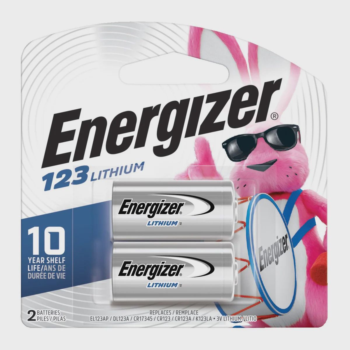 Energizer - Lithium 123 3V Photo Battery, Quantity: 2 Pack