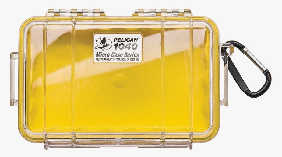 Pelican - 1040 Micro Case, Colour: Yellow-Clear