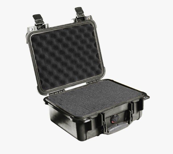 Pelican - 1400 Case - With Foam, Colour: Black