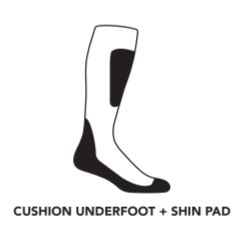 Darn Tough - Men's Snow - OTC, Midweight w/ Padded Cushion - 5 Function 1811 -  Black - XL *disc*