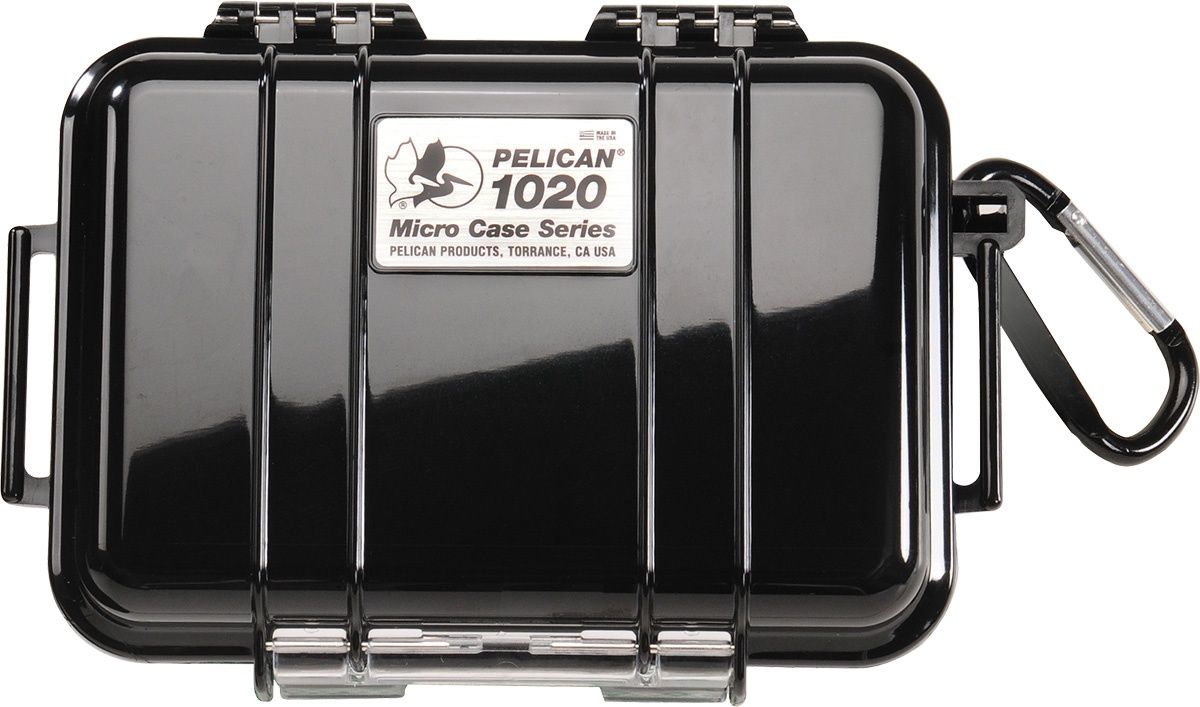 Pelican - 1020 Micro Case, Colour: Black-Black