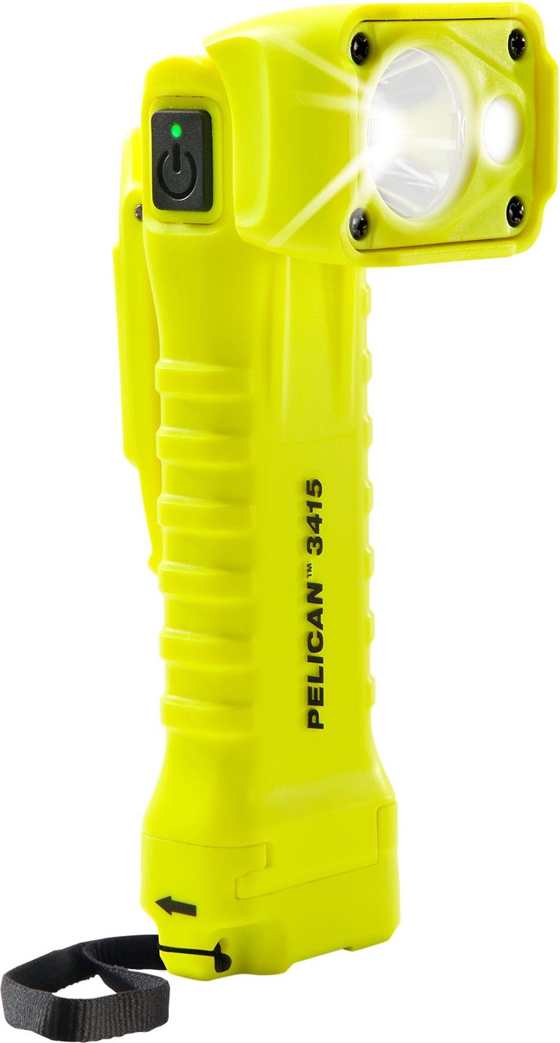 Pelican - 3415M Flashlight - Right-Angle, Magnetic - LED, 3 AA - Yellow