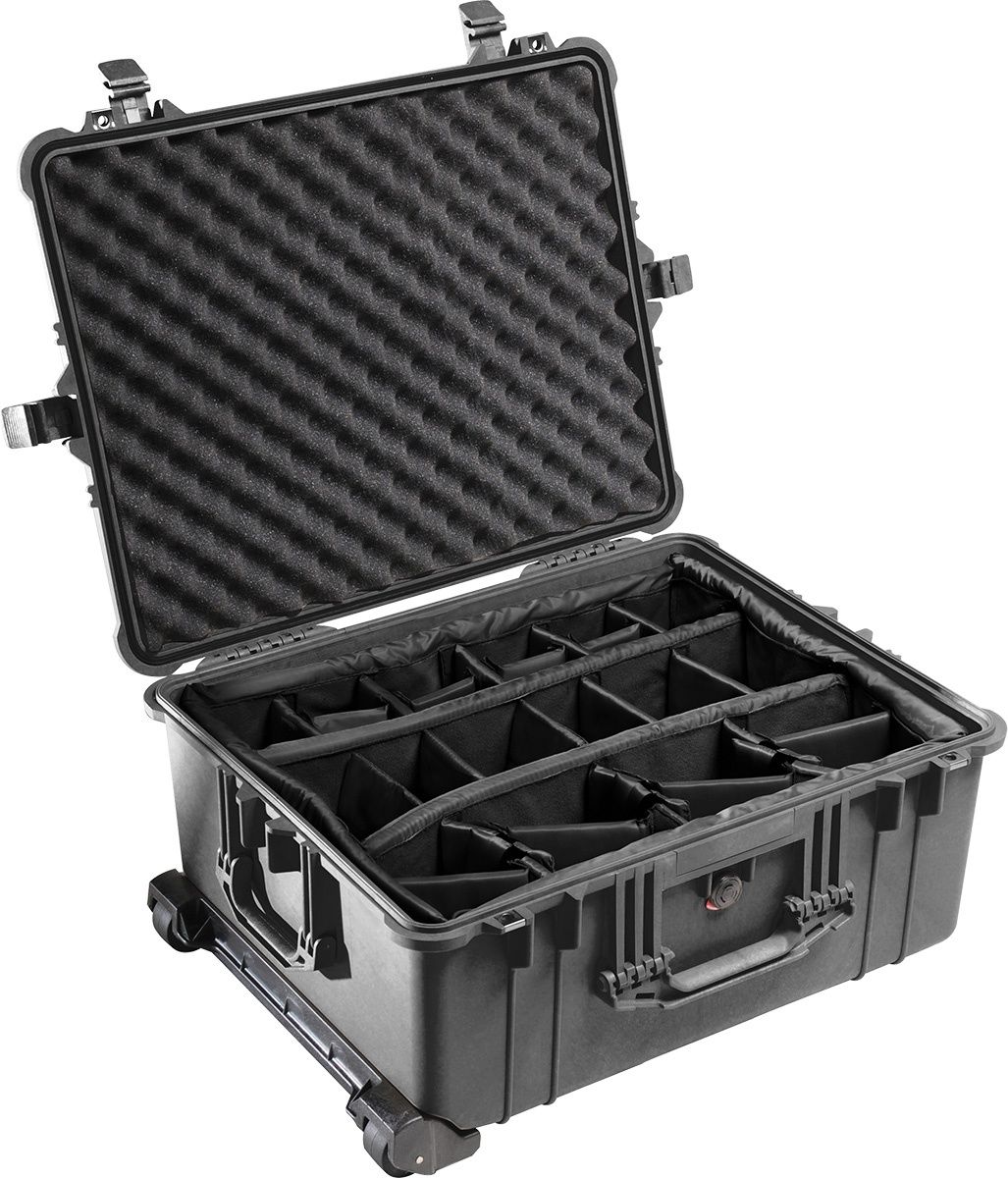Pelican - 1610 Case - With Padded Dividers - Black