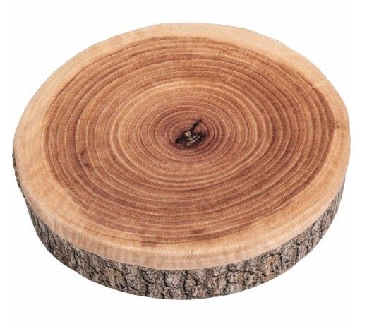 Kuma - Wood Chip Pillow, Wood Grain