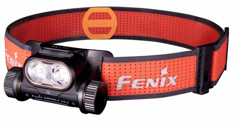 Fenix - Headlamp, Rechargeable, 1600 Lumens HM65R-TV2.0