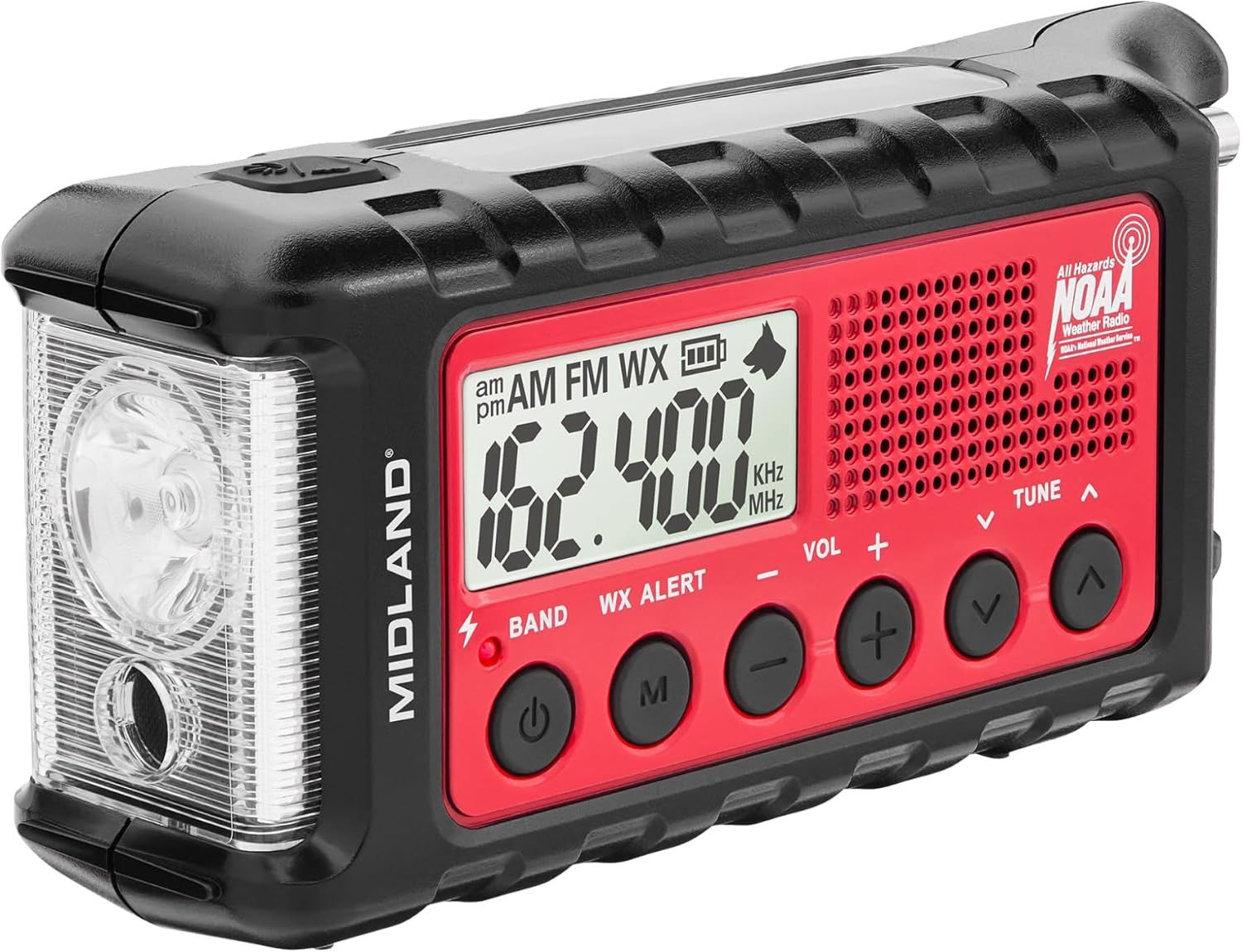 Midland - Emergency Crank/Solar radio w/am/fm/alert