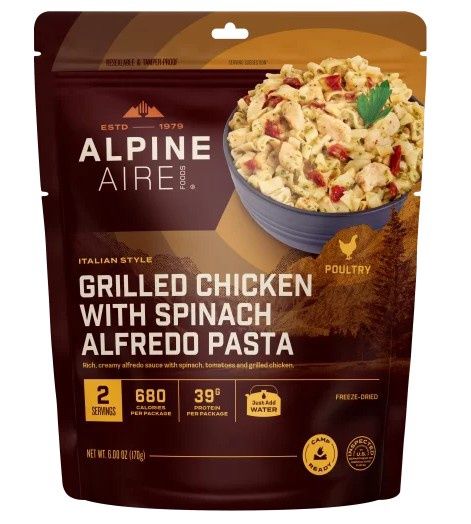 Alpineaire - Grilled Chicken w/Spinach Alfredo Pasta