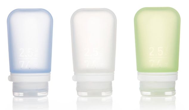 GoToob - 3 Pack, Colour: Clear/Green/Blue, Size: Medium - 74ml