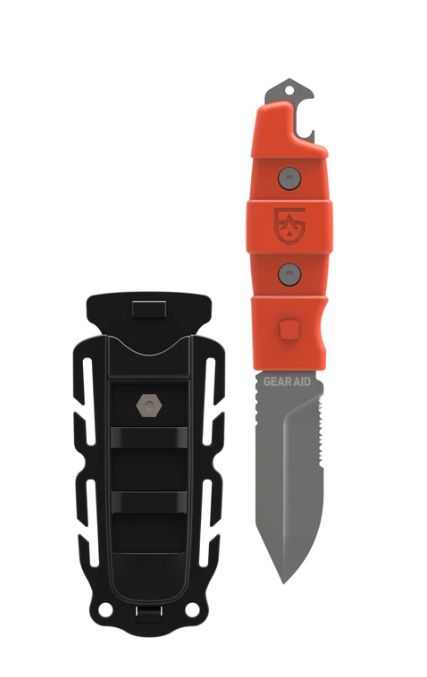 Gear Aid - Buri Drop Point Knife - Orange