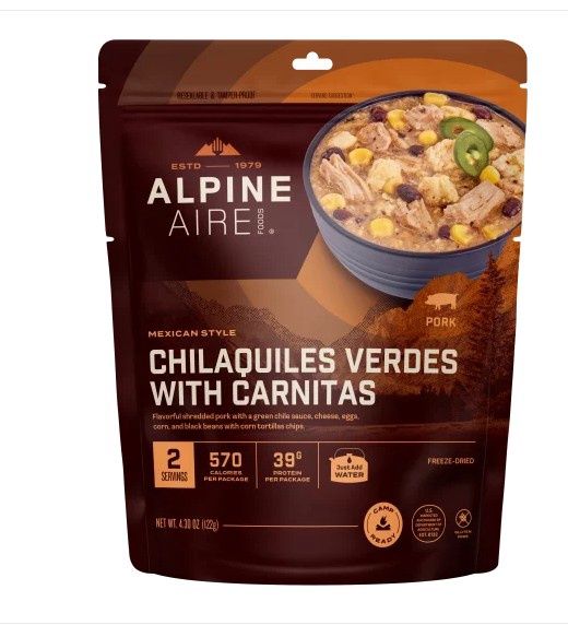 AlpineAire - Chilaquiles Verdes with Carnitas