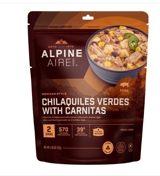 AlpineAire - Chilaquiles Verdes with Carnitas<, Packaging: Current