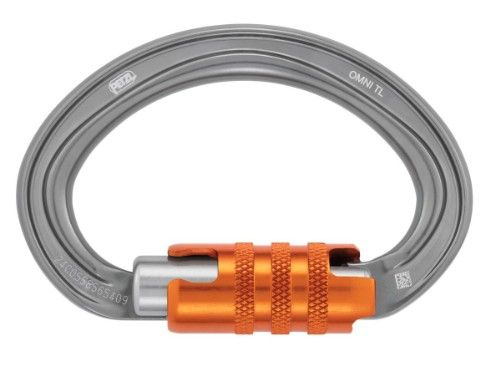 Petzl - Omni - Triact-Lock - Semi-circle Carabiner - Gray