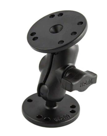 RAM - Universal Double (B Size) Ball, Short Arm Mount w/ Two Round Plates