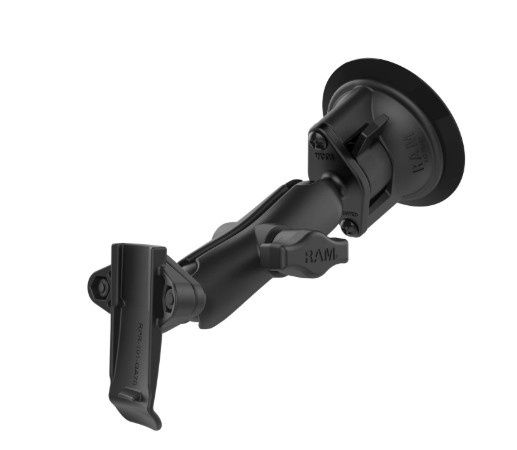 RAM - Twist-Lock Suction Cup Mount with Garmin Spine Clip Holder