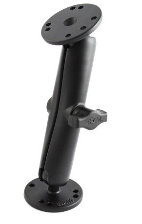 RAM - Universal Double (B) Ball Long Arm Mount with Two Round Plates