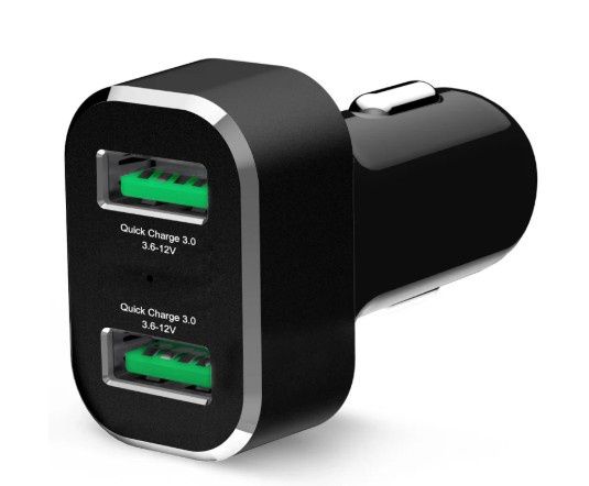 RAM - GDS Cigarette Charger Dual USB w/ QC Port