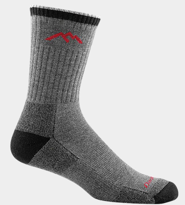 Darn Tough - Men's Hike/Trek - Coolmax - Micro Crew, Midweight w/ Cushion - 1931, Colour: Grey, Size: XLarge