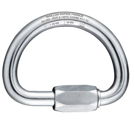 Petzl - Screw Link, Demi Round, 10mm Aluminium