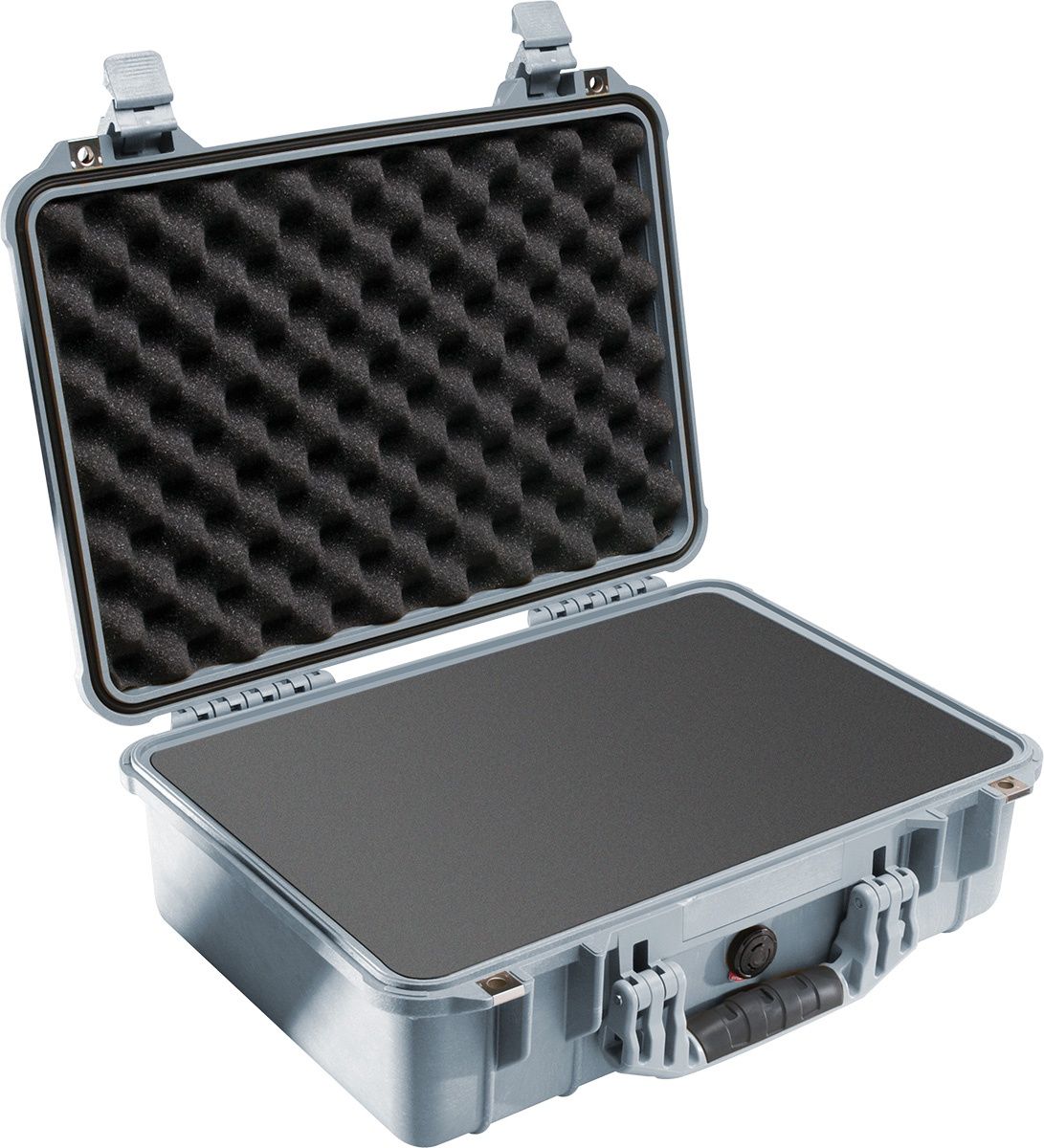 Pelican - 1500 Case - With Foam, Colour: Silver