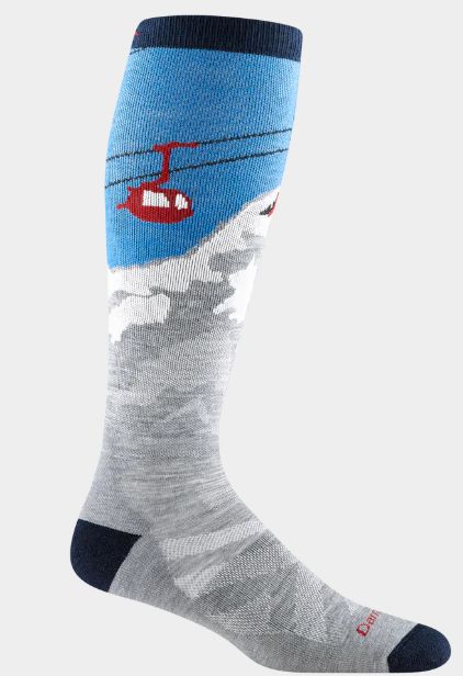 Darn Tough - Men's Snow - OTC Midweight w/Cushion - Heady Yeti 8043, Colour: Grey, Size: Large