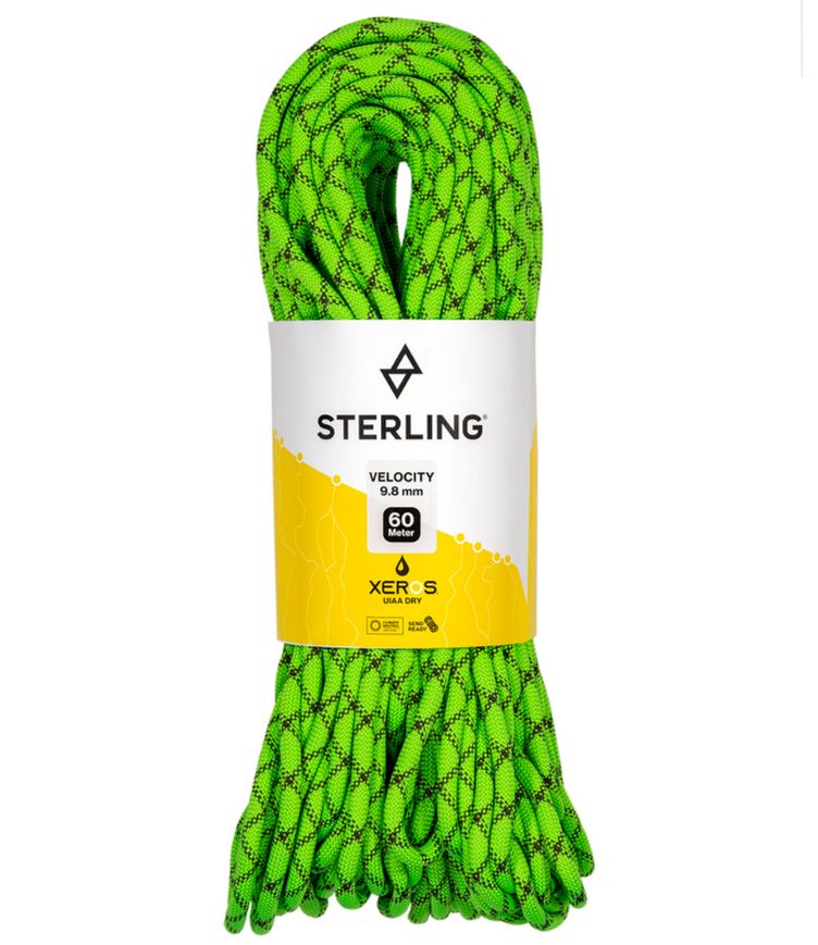 Sterling - Velocity 9.8mm XEROS Rope, Colour: Green, Size: 60m