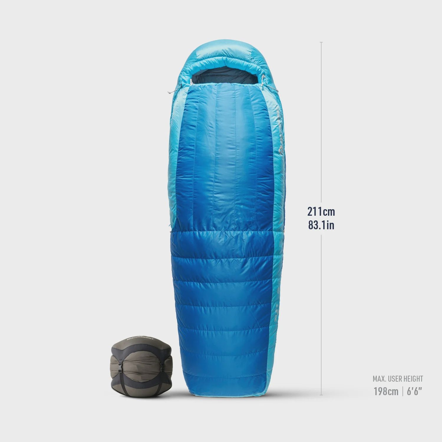 Sea to Summit - Trek Down Sleeping Bag Unisex - Snorkel Blue, Size: Long, Temp Rating: -18C/0F