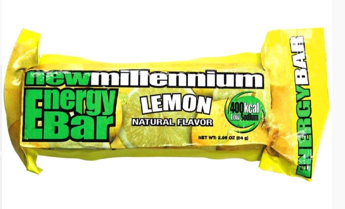Millennium - Lemon Energy Food Bar, Flavour: Lemon