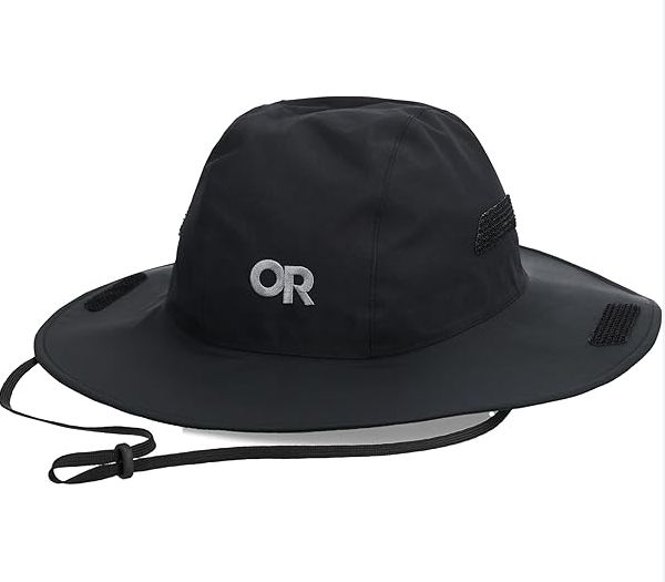 OR - Helium Rain Full Brim Hat*, Colour: Black, Size: S/M