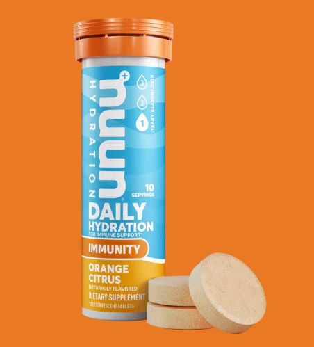 Nuun - Immunity Electrolyte Tablets, 10 Pack, Flavour: Orange Citrus