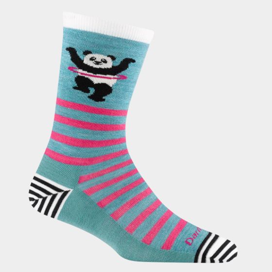 Darn Tough - Women's Lifestyle - Crew, Lightweight, No Cushion - Animal Haus - 6037, Colour: Lagoon, Size: Medium