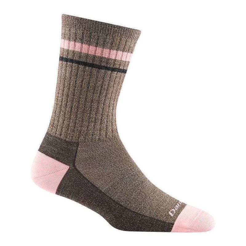 Darn Tough - Women's Lifestyle - Letterman Crew, Lt *disc*, Colour: Brown, Size: Large