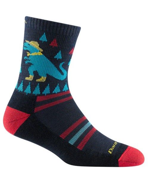 Darn Tough - Junior's Hike/Trek - Micro Crew, Lightweight, w/Cushion - Ty-Ranger-Saurus - 3038, Size: Large
