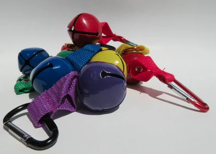 Defense Aerosols - Single Bear Bell with Mini Carabiner, With: Carabiner