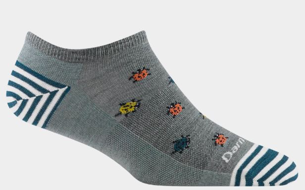 Darn Tough - Women's Lifestyle - Lucky Lady, No Show, Lightweight, No Cushion, Colour: Seafoam, Size: Large