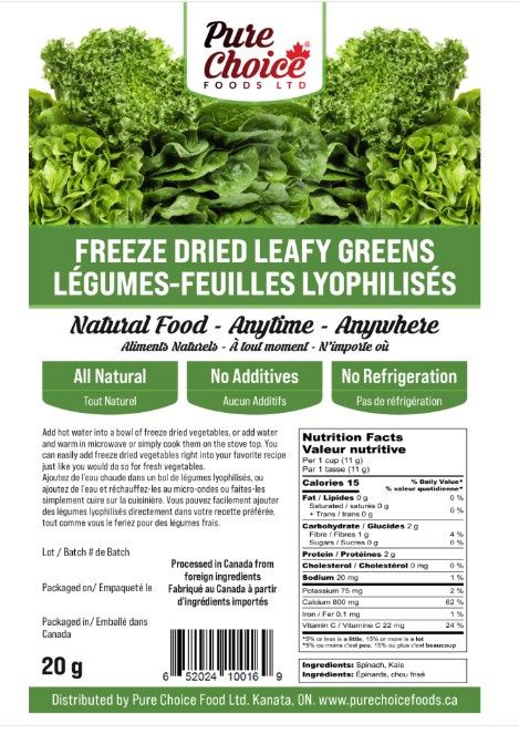 Pure Choice - Leafy Greens, Packaging: New