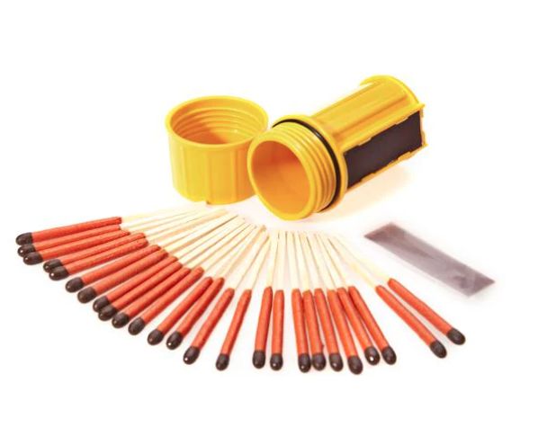 UCO - Stormproof Match Container w/25 Matches, Colour: Yellow