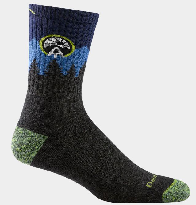 Darn Tough - Men's Hike/Trek - Micro Crew, Midweight, w/Cushion - ATC - 1956, Colour: Eclipse, Size: Large