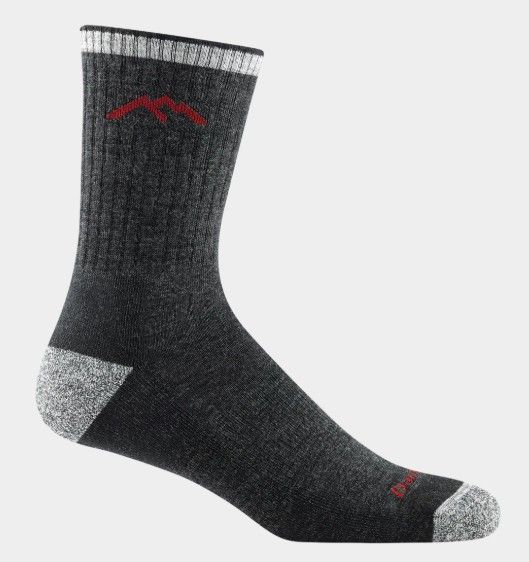 Darn Tough - Men's Hike/Trek - Micro Crew, Midweight, w/Cushion - 1466, Colour: Black, Size: Large