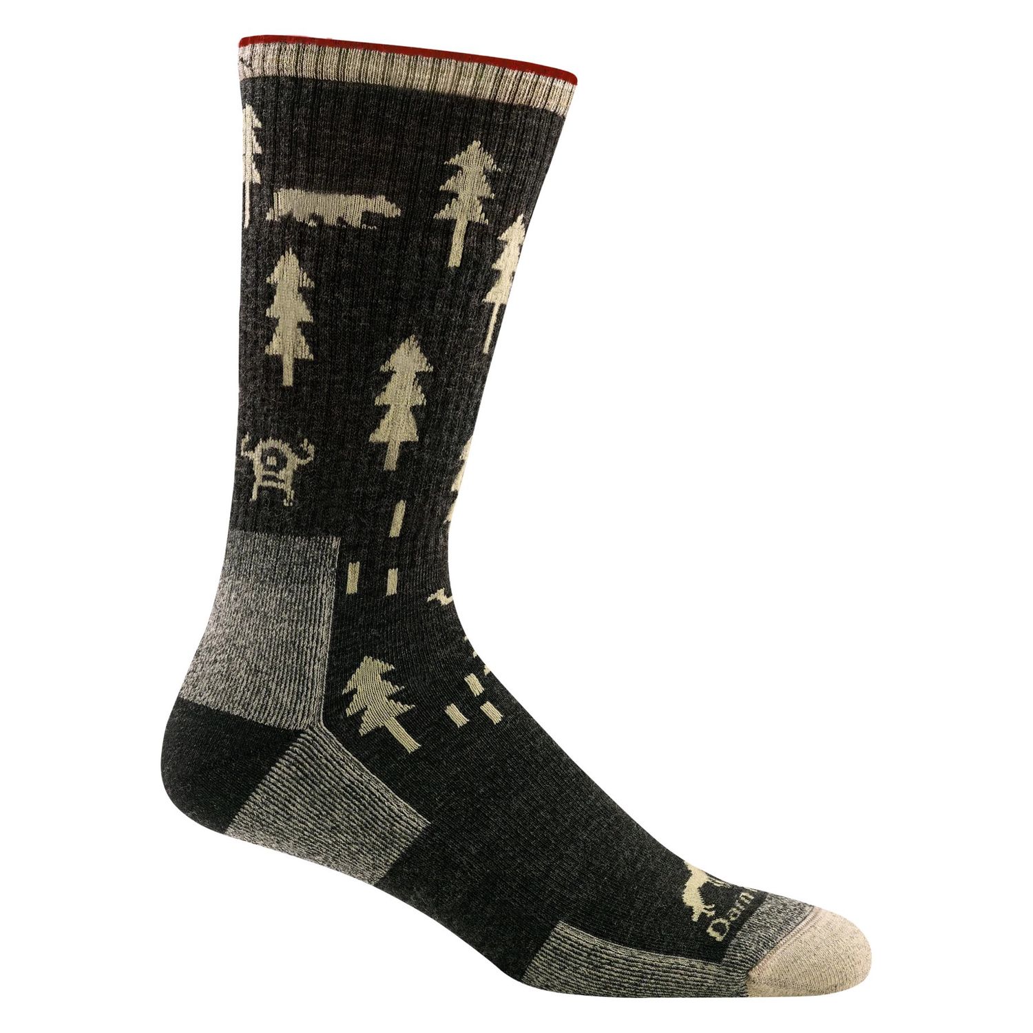 Darn Tough - Men's Hike/Trek - Boot, Midweight, w/Cushion - ABC -1964, Colour: Black, Size: Large