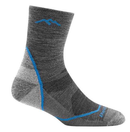 Darn Tough - Junior's Hike/Trek - Light Hiker, Micro Crew Lightweight w/Cushion - 3023, Colour: Grey *disc*, Size: Large