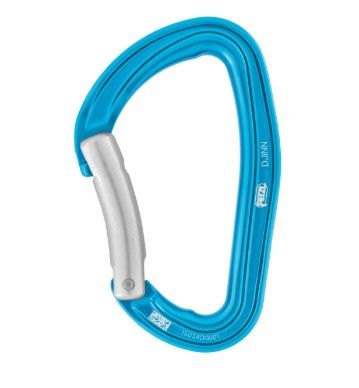 Petzl - Djinn - Non-Locking Carabiner, Colour: Blue, Gate: Bent