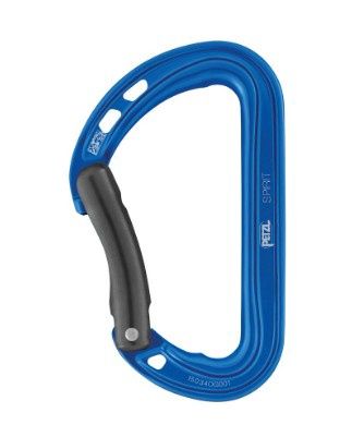 Petzl - Spirit - Non-Locking Carabiner, Colour: Blue, Gate: Bent