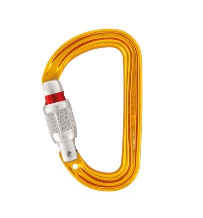 Petzl - SM'D Carabiner, Colour: Yellow, Lock: Screw-Lock