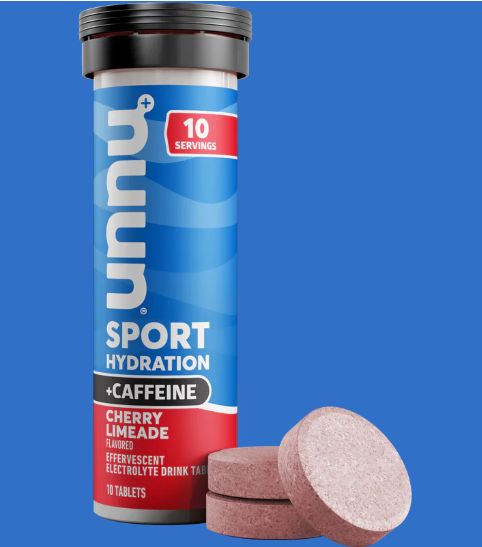 Nuun - Sport &amp; Caffeine Electrolyte Tablets, 10 Pack<, Flavour: Cherry Limeade