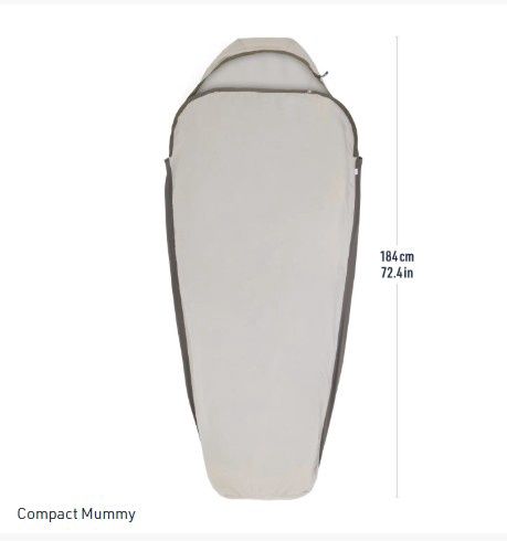Sea to Summit - Silk Blend Liner, Shape: Mummy, Size: Compact *Disc