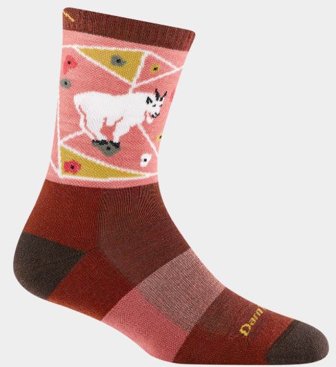 Darn Tough - Women's Hike/Trek - Micro Crew, Lightweight, Cushion - Critter Club - 5001, Colour: Canyon, Size: Large