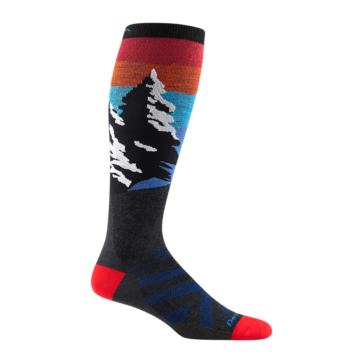 Darn Tough - Men's Snow - OTC Lightweight, No Cushion - Solstice 8014, Colour: Charcoal, Size: Large