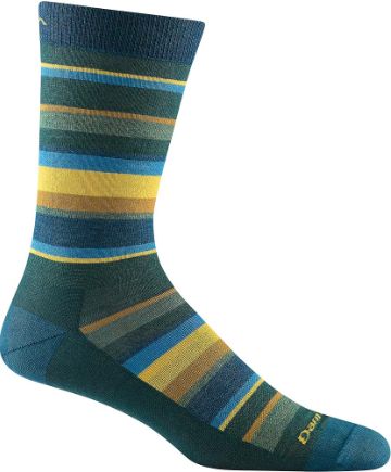 Darn Tough - Men's Lifestyle - Druid, Crew, Lightweight, No Cushion - 6090, Colour: Bottle, Size: Large