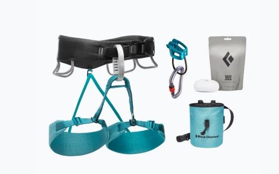 Black Diamond - Momentum Harness Package - Women's, Colour: Aqua Verde *disc*, Size: Large