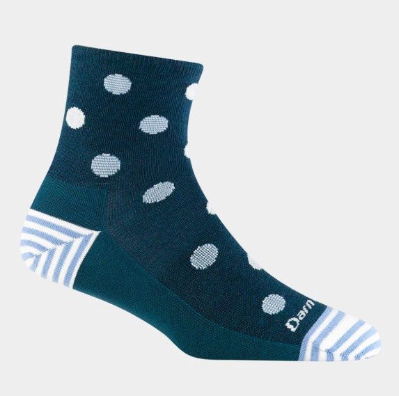 Darn Tough - Women's Lifestyle - Dottie Shorty, Lightweight, No Cushion - 6103, Colour: Dark Teal, Size: Medium